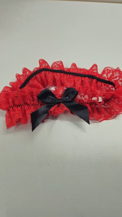 Podwiązka studniówka na szczęście handmade