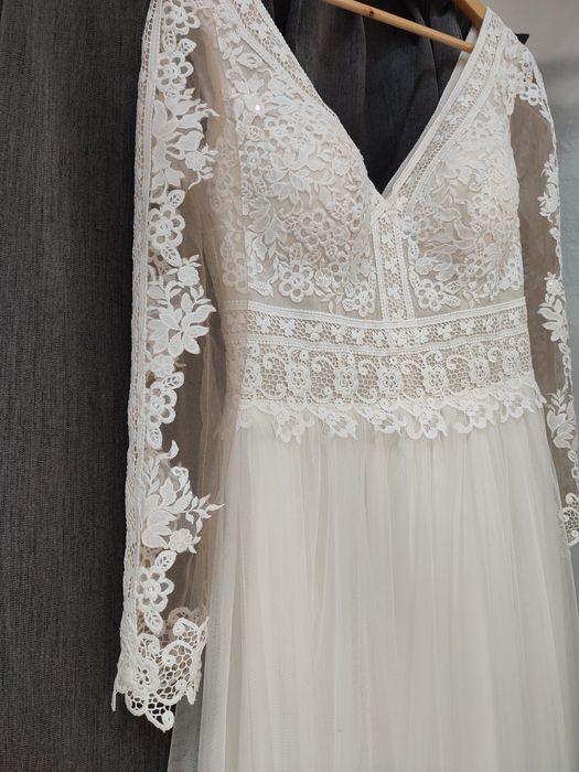 Suknia ślubna 44 46 Boho