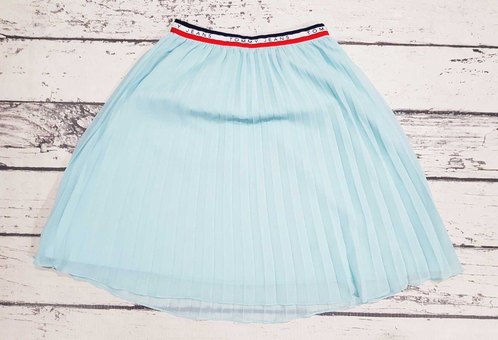 Tommy Jeans * spódnica * plisowana * turkusowa * unikatowa * M