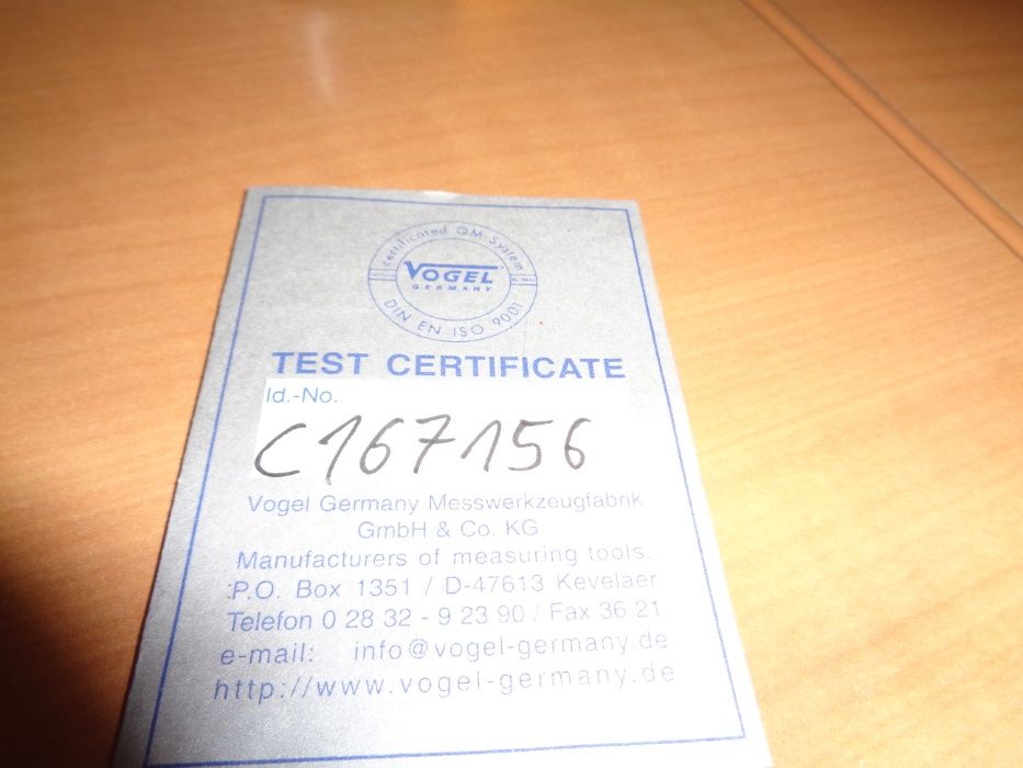 Paquimetro Vogel Din 862.150x0,01mm Digital.Germany Nôvo