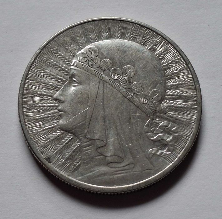 10 złotych 1932 - głowa kobiety