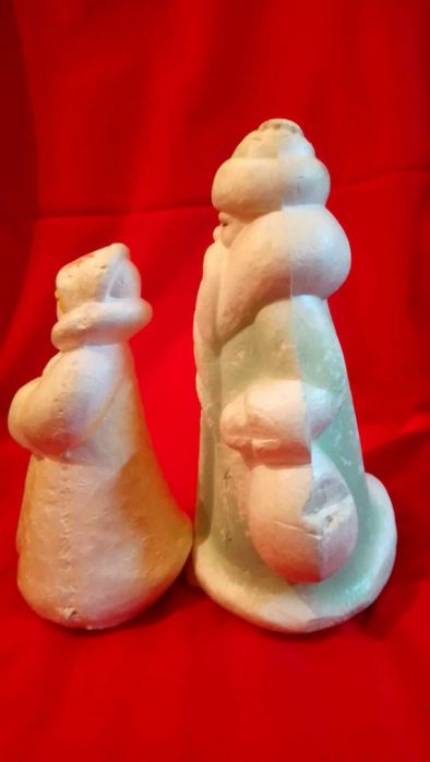 Дед Мороз и Снегурочка (пенопласт)