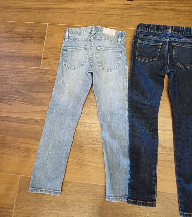 2 pary jeansów H&M dla dziewczynki 110