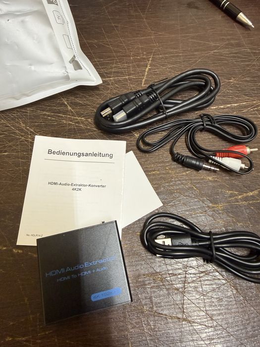 HDMI Audio Extractor 4K HDMI Optyczny Splitter Adapter Konwerter