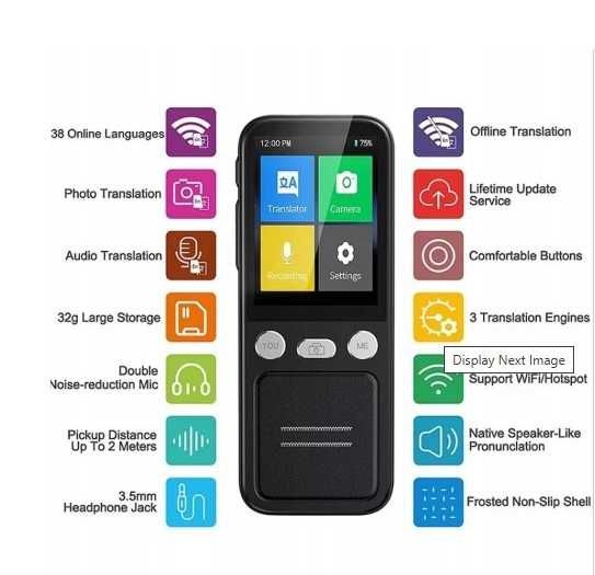 Travel Translator T16 138 języków tłumaczenie 14 tłumaczeń ttst974