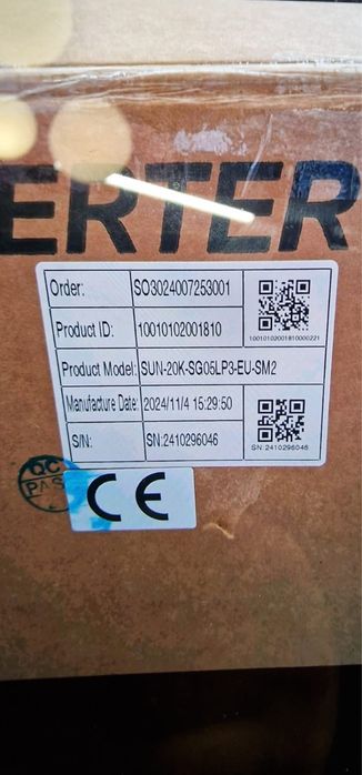 Гібрідний інвертор Deye SUN-30K-SG02-HP3-3200$ Дея 6,8,10 12 15 16 20 кВт