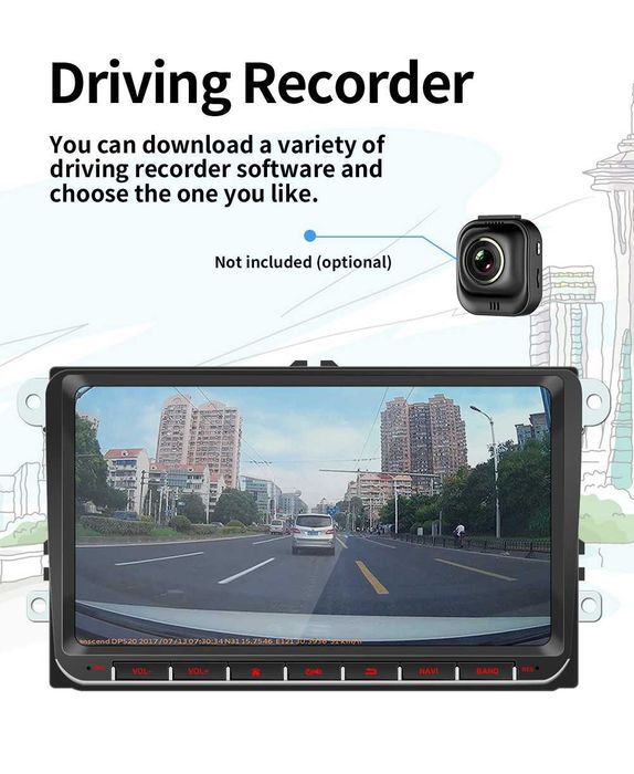 NEW RADIO  9 'Android 13  2 DIN dla :VW ,SEAT ,SKODA...  ROM:4G  RAM:64GB