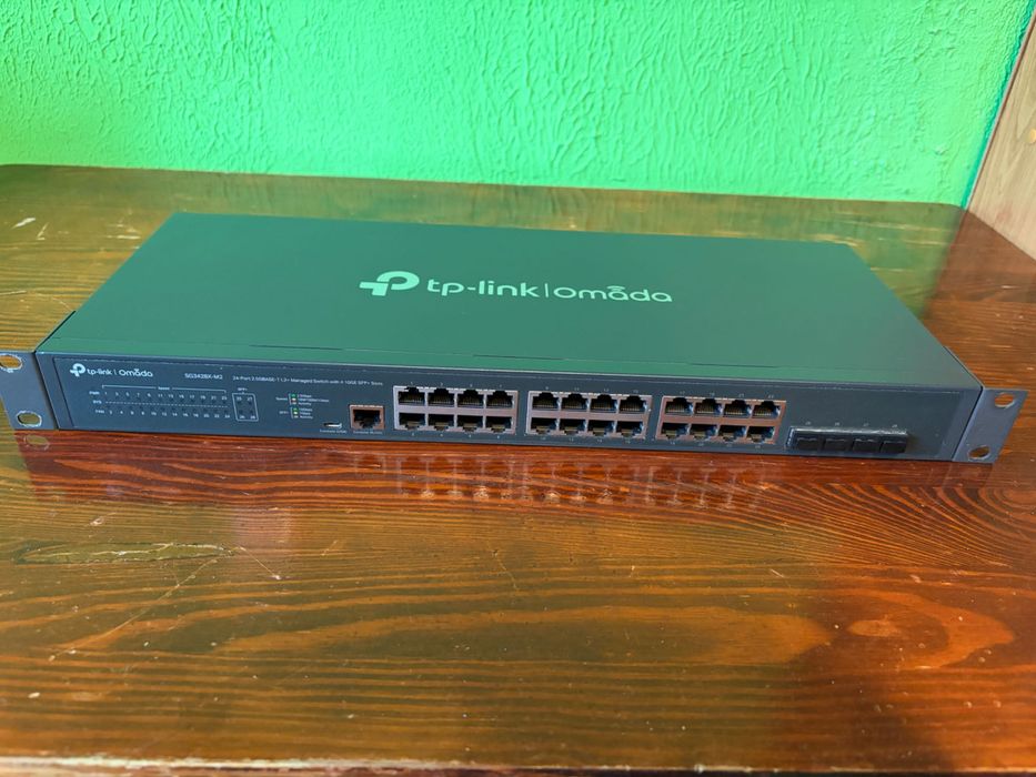 Tanio switch 24 Porty 2.5 Gbps Tp-Link Omada SG3428X-M2 jak nowy Gwarancja Producenta
