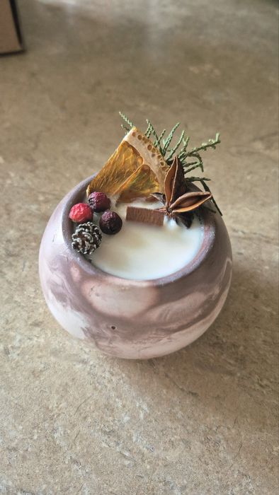 Свечи ручной работы ,свечи в бокале