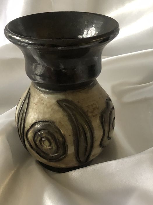 Wazon Belgia, Gres Losson, midcentury, vintage