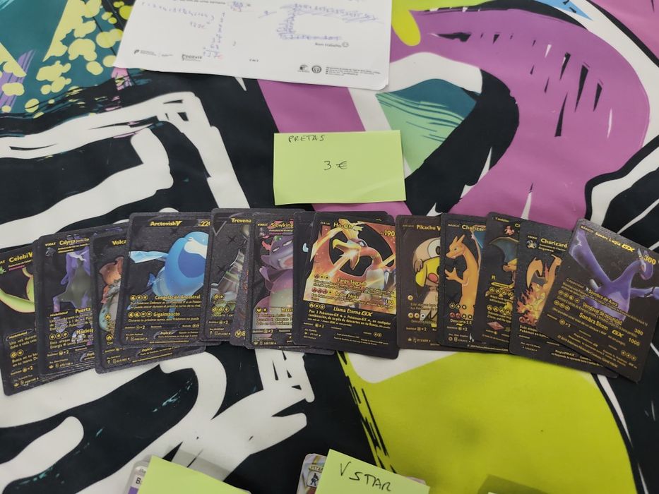 Cartas Pokémon várias