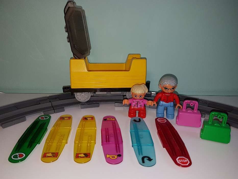 Lego Duplo Pociąg Kolejka Tory Wagon Inteligentny na Baterie 3327 TOP!