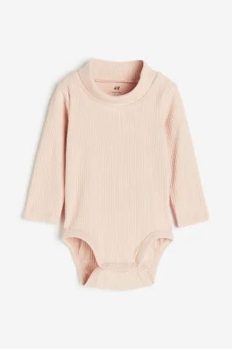 Боді-гольф в рубчик H&M пудровий, 74 см, новий, 6-9 міс