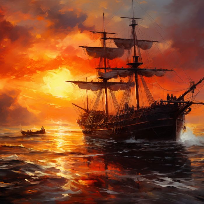 Plakat 60x60cm Ogień na Wodzie