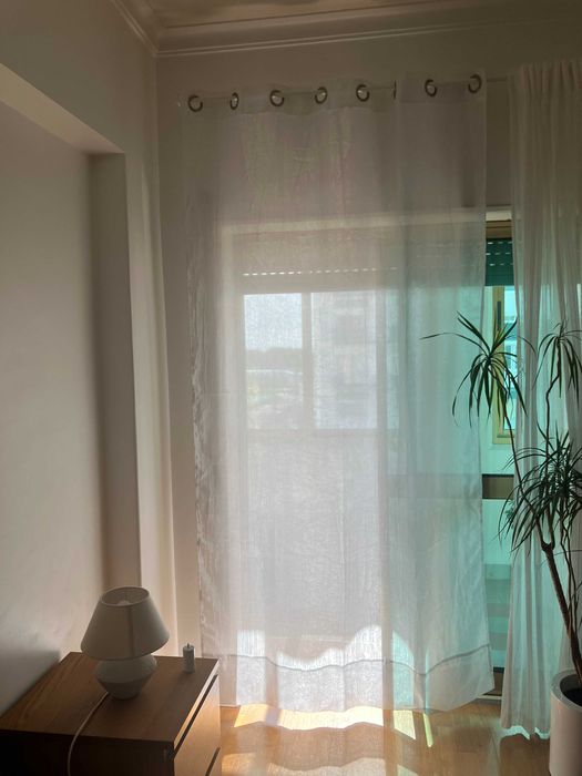 Par de Cortinados com argolas