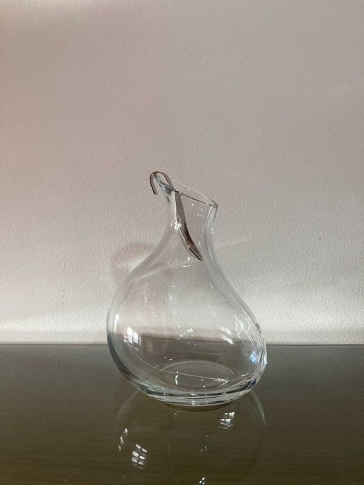 Decantador c/colher em cristal marca Vista Alegre Novo