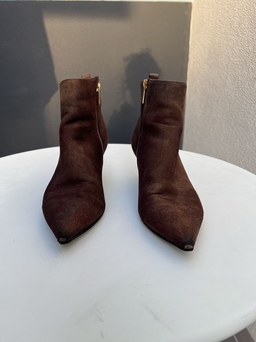 Botins de Camurça Castanhos 38