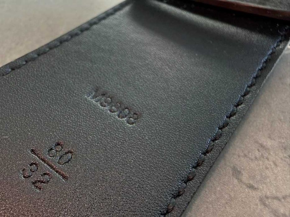 pasek Louis Vuitton  LV Initiales srebrna klamra 90