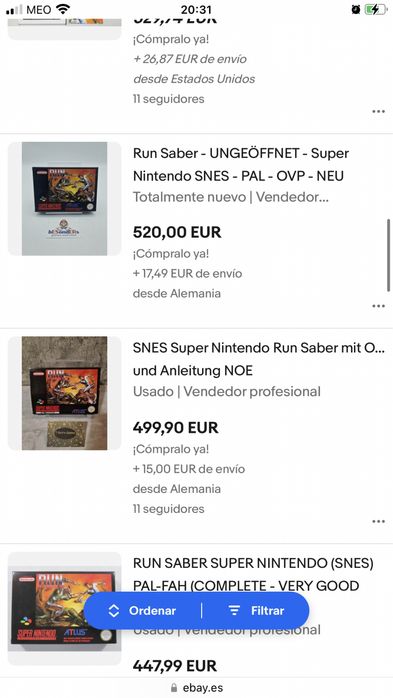 Run Saber - Super Nintendo (SNES - Pal) - completo