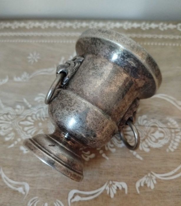 Antigo Vaso miniatura (Porta Palitos), casquinha Inglesa