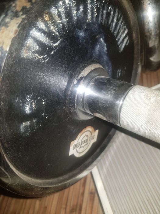 Гантели наборные. 12 кг каждая. Немцы, нержавейка. Надёжный зажим.