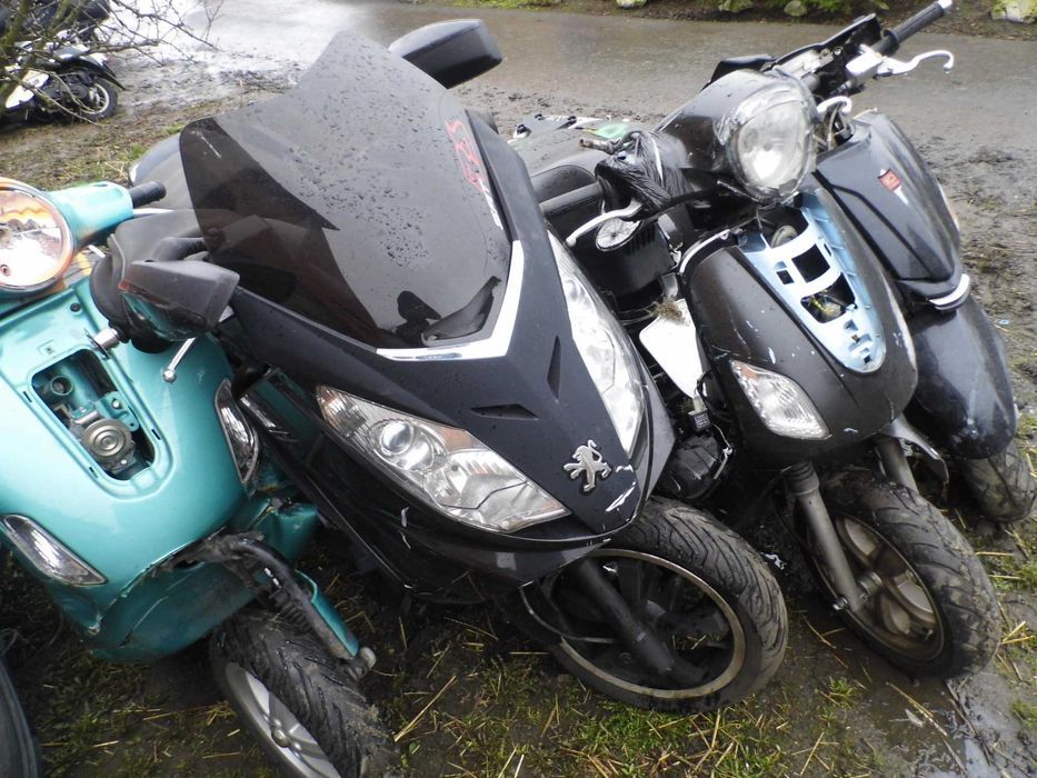 PEUGEOT SATELIS 125 silnik czesci iskrownik bendix stelaż na kufer