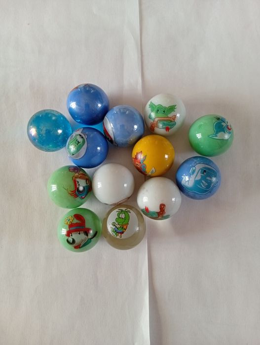 Lote de Berlindes Antigos Decorados (Vintage)