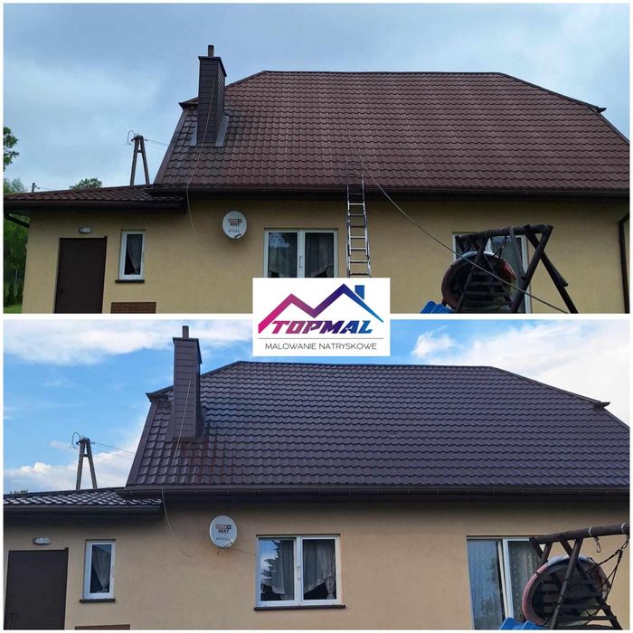 Malowanie natryskowe dachów !!