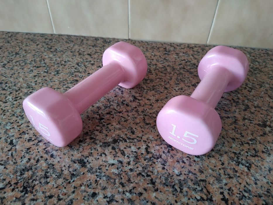 Conjunto de Halteres para Tonificação Muscular casa quarto apartamento