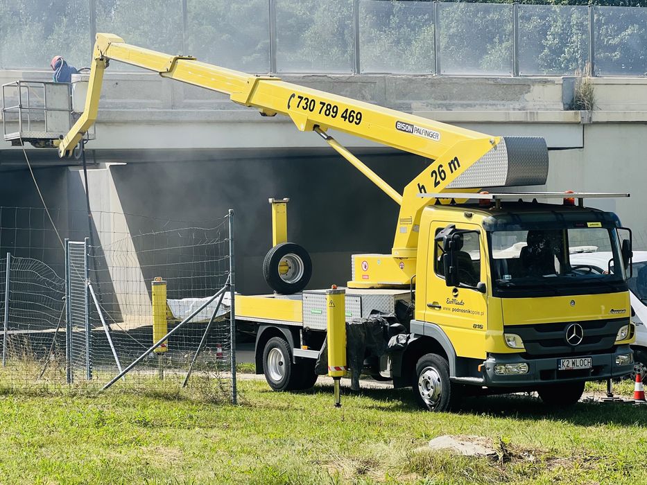 Wynajem podnośnik koszowy zwyżka przyłacza elektryczne  wycinka drzew