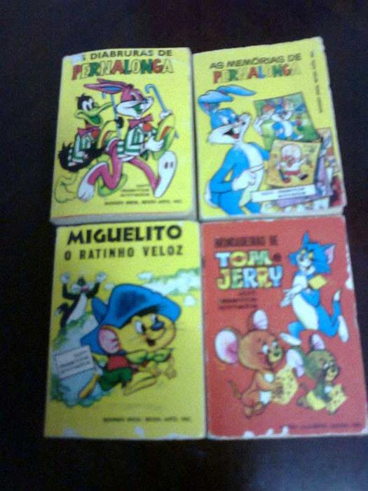 Livro BD Mini-Infância-Bruguera, Pernalonga, Tom Jerry, Miguelito 1962