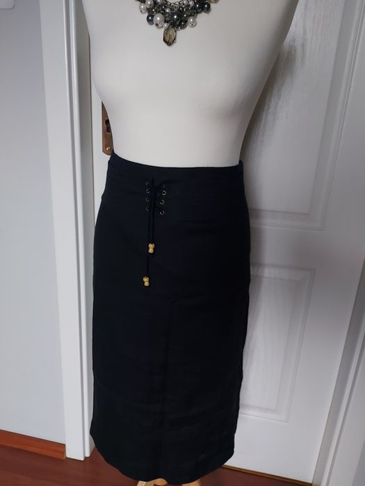 spódnica z lnu letnia