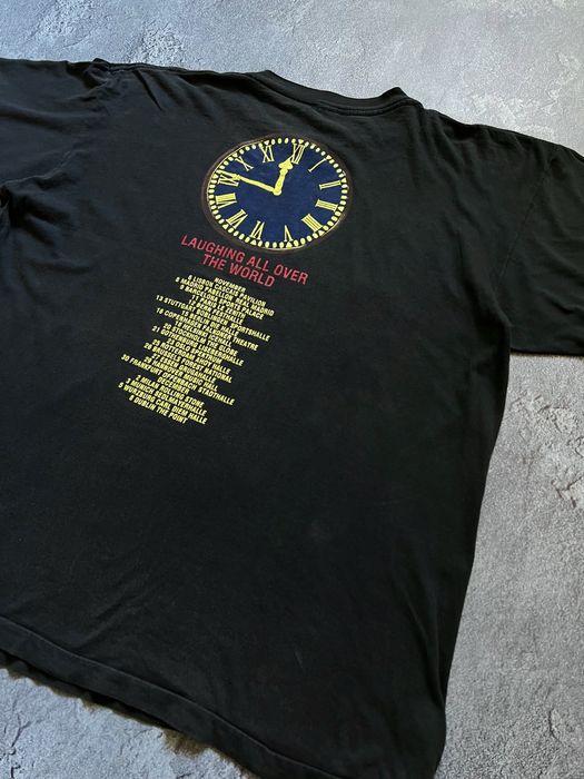 90х годов винтажный мерч Футболка рок гру Thunder Rock Band World Tour