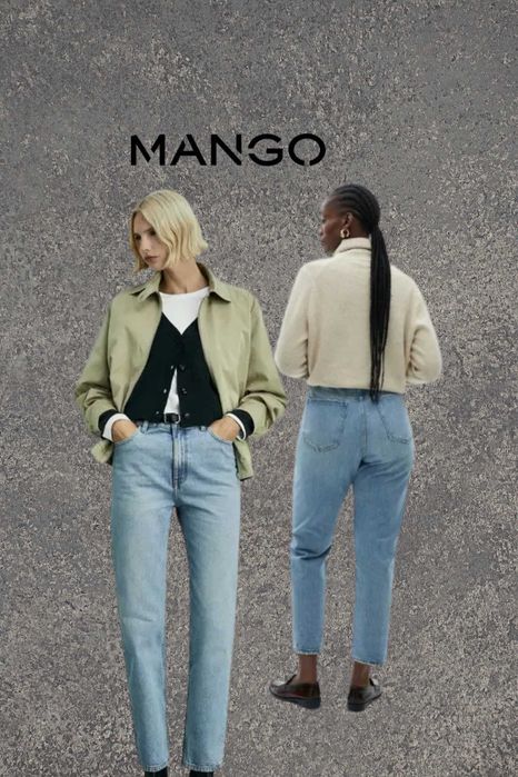 Джинси мом Mango.  38, 40