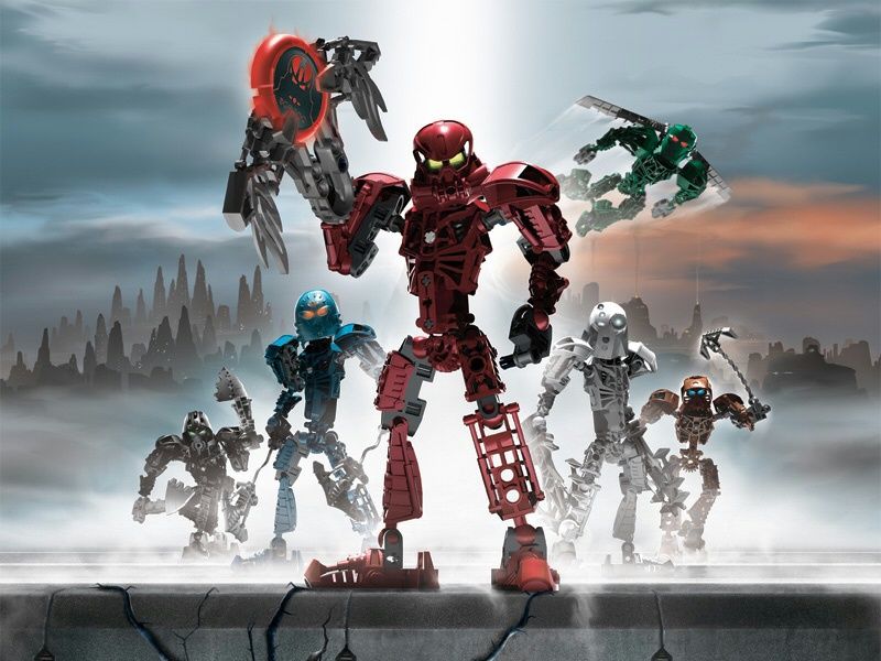 9 kompletnych zestawów LEGO BIONICLE/HERO FACTORY