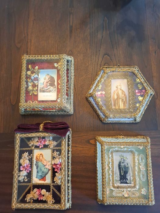 conjunto de 4 registos religiosos