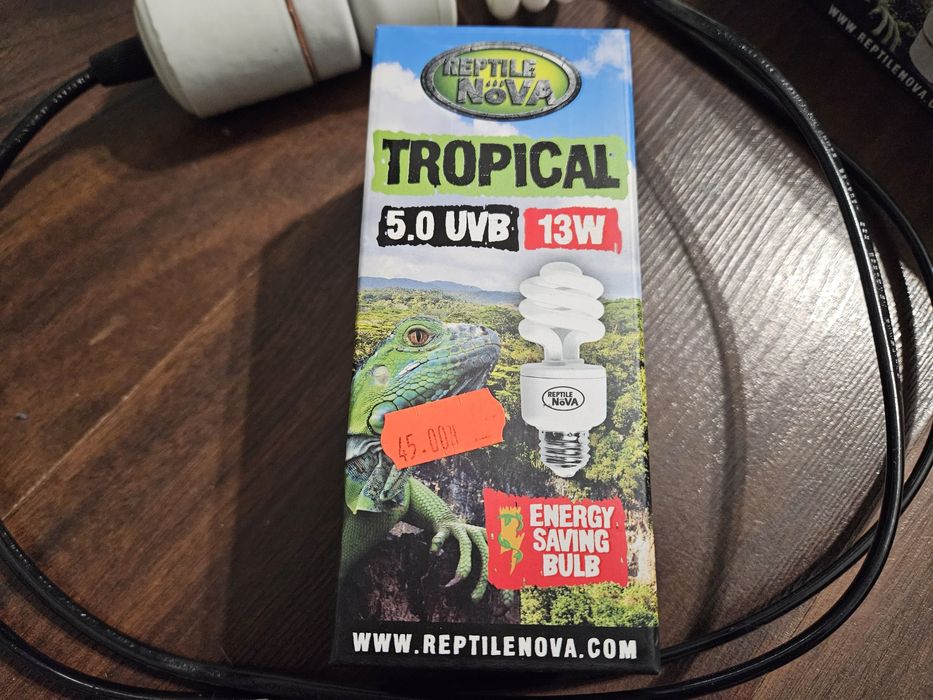 Lampa grzewcza terrarium żarówka UVB dojrzewająca terrarium