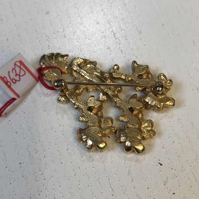 Брошка емаль квіти вінтаж