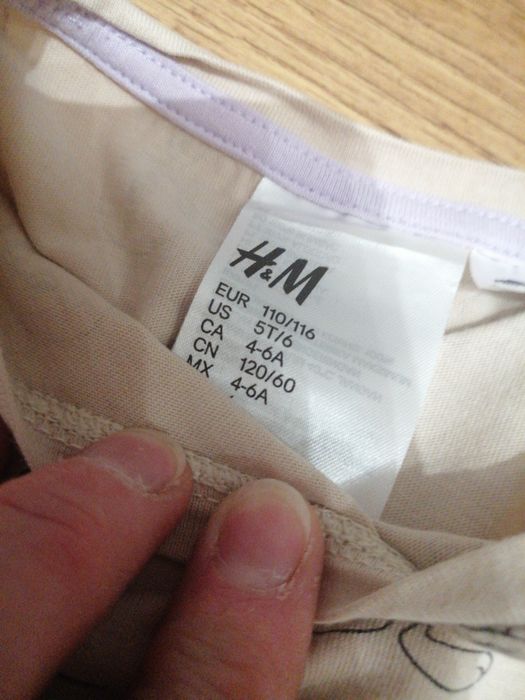 Piżamki 110/116 H&m