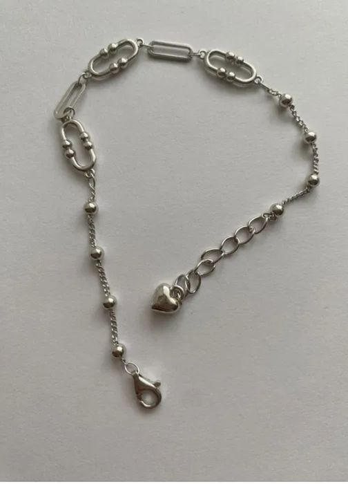 Срібний браслет з кульками