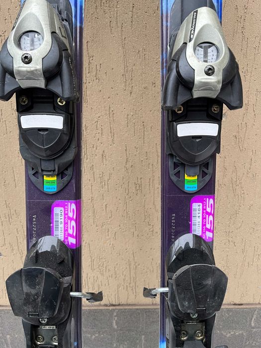 Лижі Salomon з палицями та чохлом