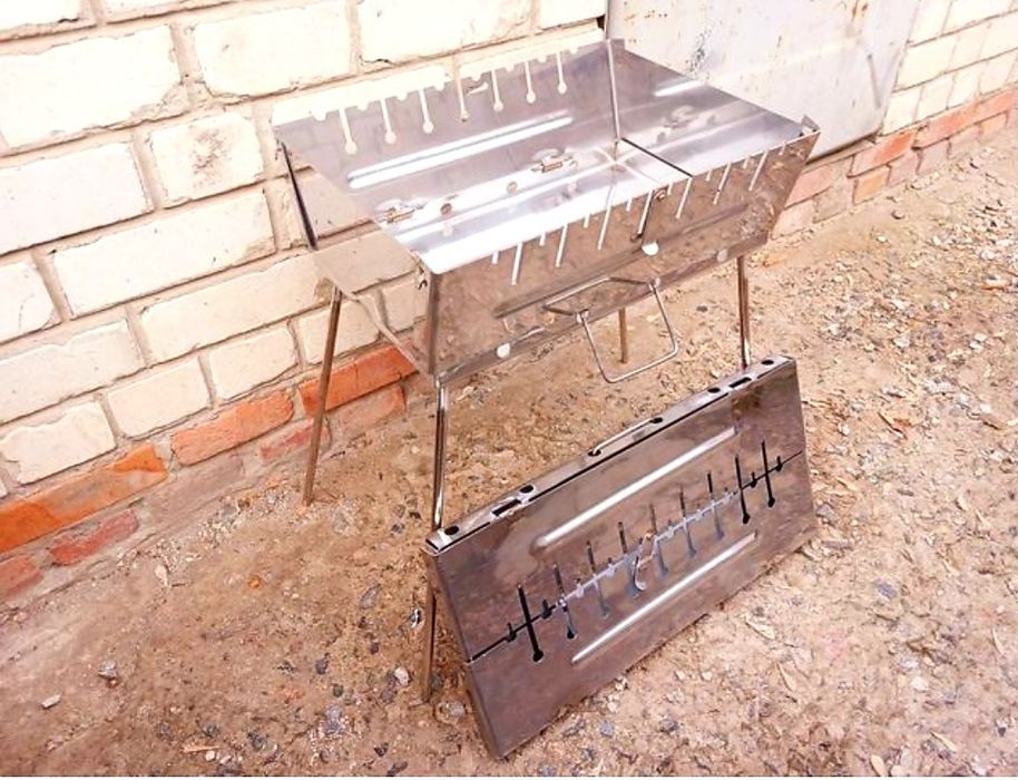 Мангал из нержавеющей стали 2мм.