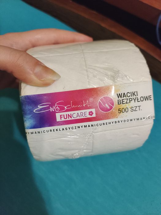 Waciki bezpylowe do manicure 500 sztuk