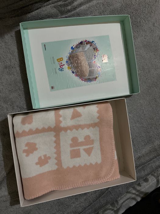 Плед новый фирмы TAC на осень зиму для девочки в кровать, коляску