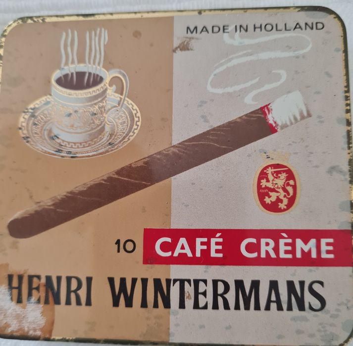 2 caixas cigarrilhas café creme seculo passado