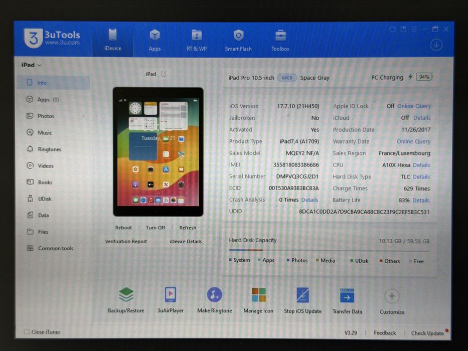 iPad Pro 10.5 (A1709) - 64GB - Cellular (LTE) - faktura VAT 23%