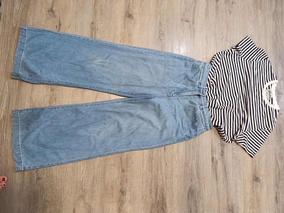 Джинсы zara mango бершка NM палаццо