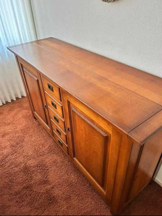 Komoda klasyczna drewniana lite drewno dębowa dąb stan bdb FV DOWÓZ