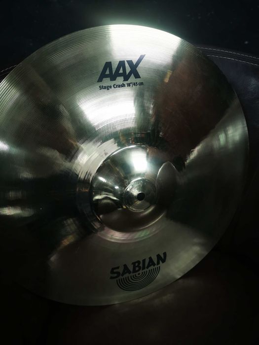 NOWY Sabian AAX 18" Crash talerz perkusyjny. Perkusja