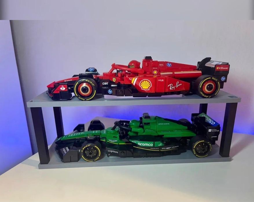 Suporte para carros formula 1 lego
